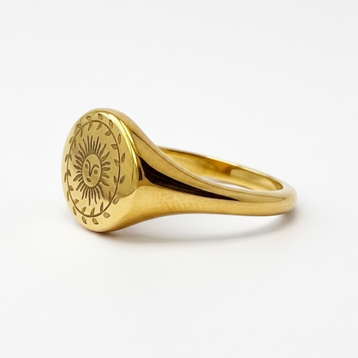 Signet Sun Ring
