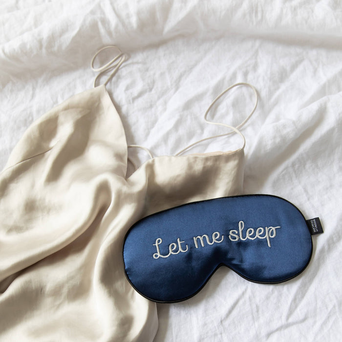 Silk Eye Mask (6 options): Blackout Black