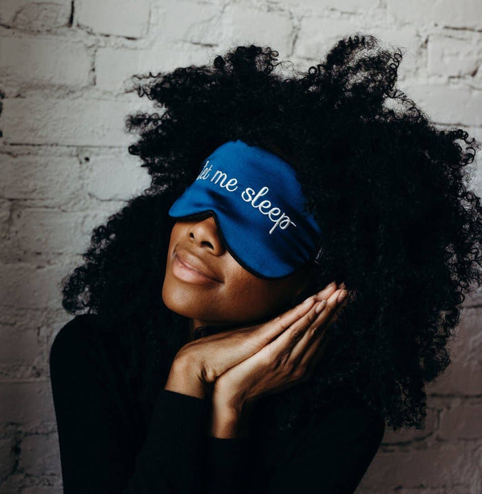 Silk Eye Mask (6 options): Blackout Black