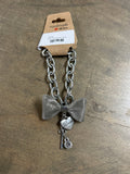 Silver Chain Bracelet W/Bow