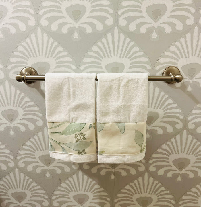 Small Hand Towel Set- "Sumi" in Aqua