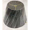Small Round Black Empire Lampshade - 10.5"W x 8"H - a Pair-Lampshade-Antique Warehouse