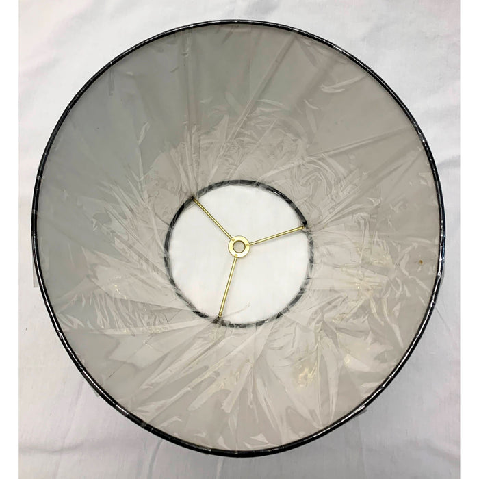 Small Round Black Empire Lampshade - 10.5"W x 8"H - a Pair-Lampshade-Antique Warehouse