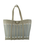 Small Tote, Guadalupe - Putty + Silver