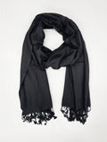 Solid Color Pashmina ~ Black