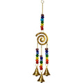 Spiral ~ Brass & Glass Bead Wind Chimes