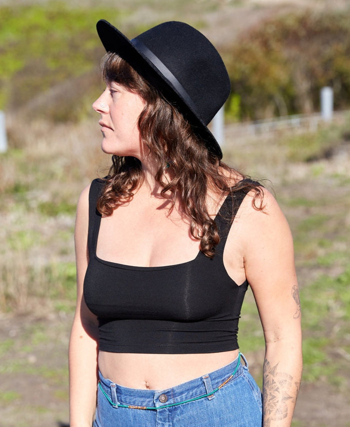 Square Neck Crop Top ~ Eight Colors