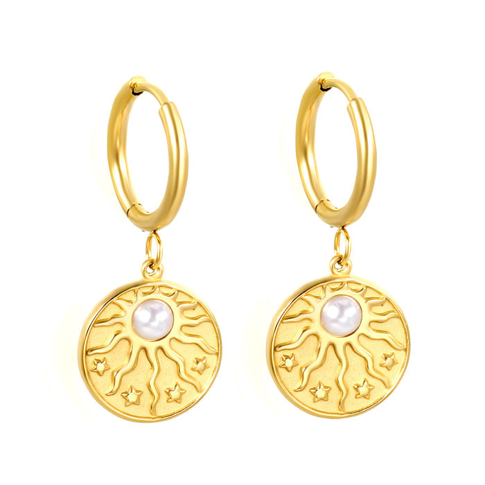 STAR & SUN Earring /Huggies Charm
