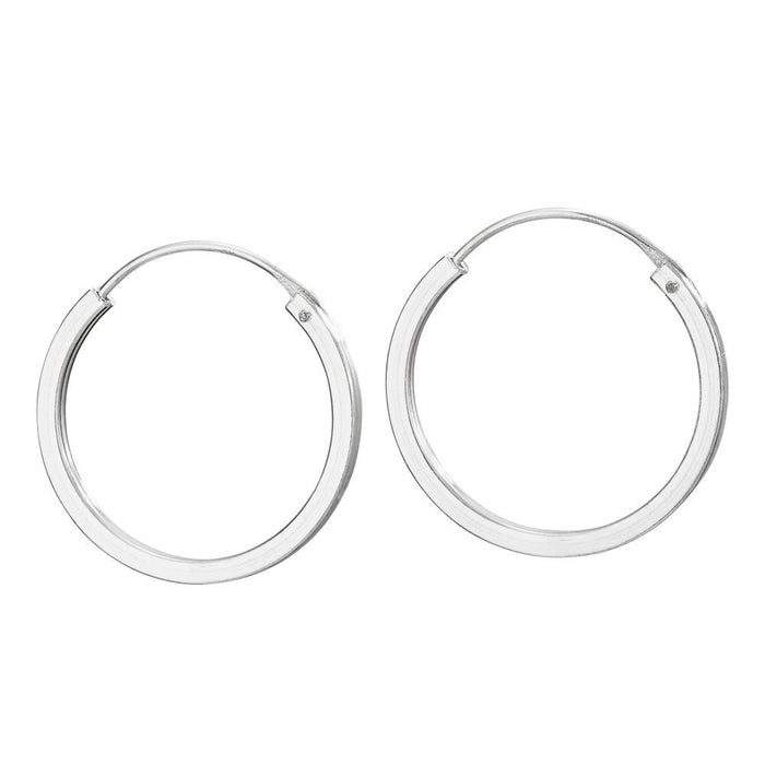Sterling Silver Earrings ~ 3/4" Hoops