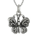 Sterling Silver Necklace ~ Butterfly Pendant