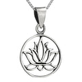 Sterling Silver Necklace ~ Lotus Flower