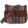 Striped Purse with Front Pockets