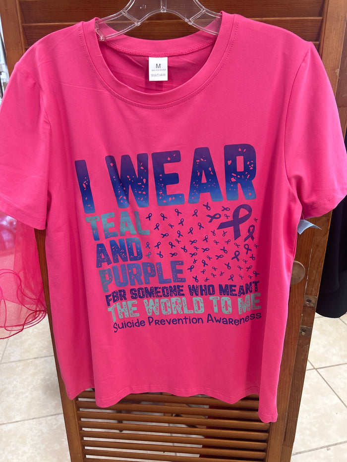 suicide prevention t-shirt NEW MEDIUM