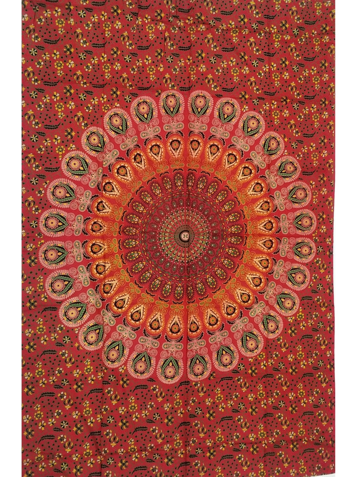 Tapestry ~ Orange Mandala