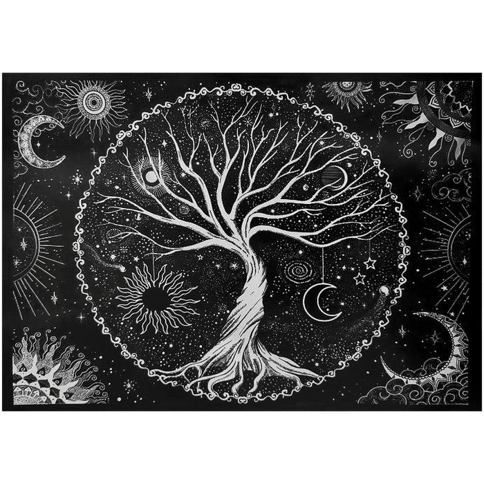 Tapestry ~ Tree of Life ~ Black & White