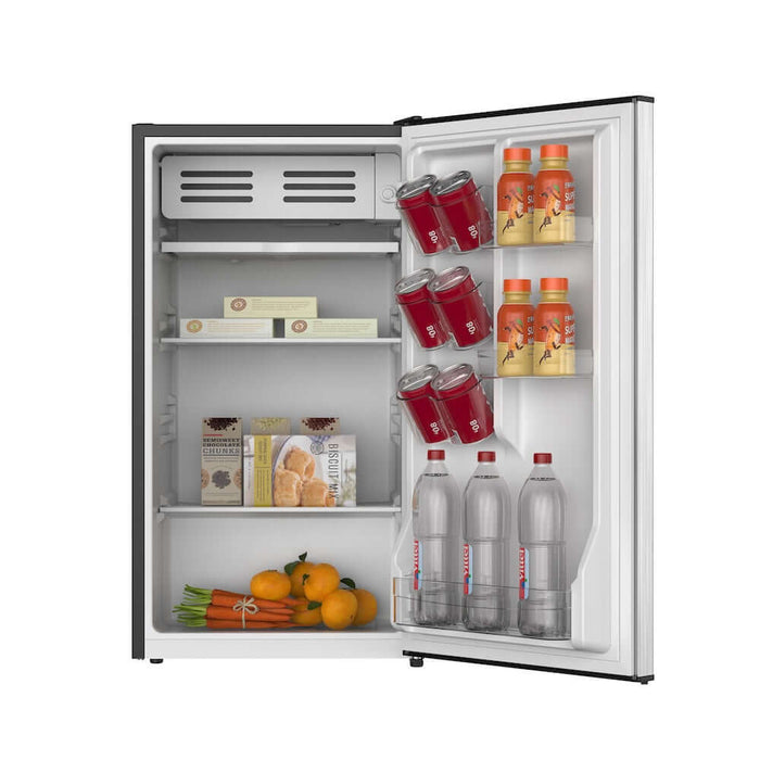TCL 18 in. 3.1 Cu. Ft. Compact Single Door Mini Fridge in Silver (TRM31S4AV)