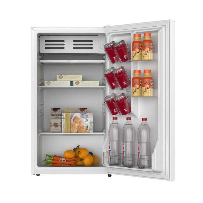 TCL 18 in. 3.1 Cu. Ft. Compact Single Door Mini Fridge in White (TRM31S4AW)