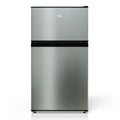 TCL 18 in. 3.1 Cu. Ft. Compact Top Freezer Mini Fridge in Silver (TRM31D4AV) main image.
