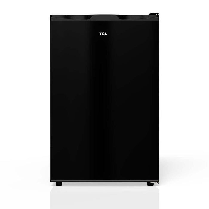 TCL 21 in. 4.5 Cu. Ft. Compact Single Door Mini Fridge in Black (TRM45S4AB) main image.