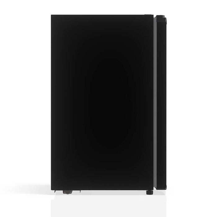 TCL 21 in. 4.5 Cu. Ft. Compact Single Door Mini Fridge in Black (TRM45S4AB) side.