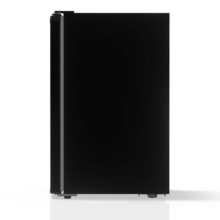 TCL 21 in. 4.5 Cu. Ft. Compact Single Door Mini Fridge in Black (TRM45S4AB) reverse side.
