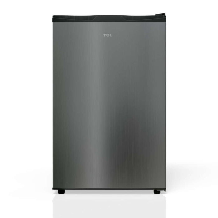 TCL 21 in. 4.5 Cu. Ft. Compact Single Door Mini Fridge in Silver (TRM45S4AV) main image.