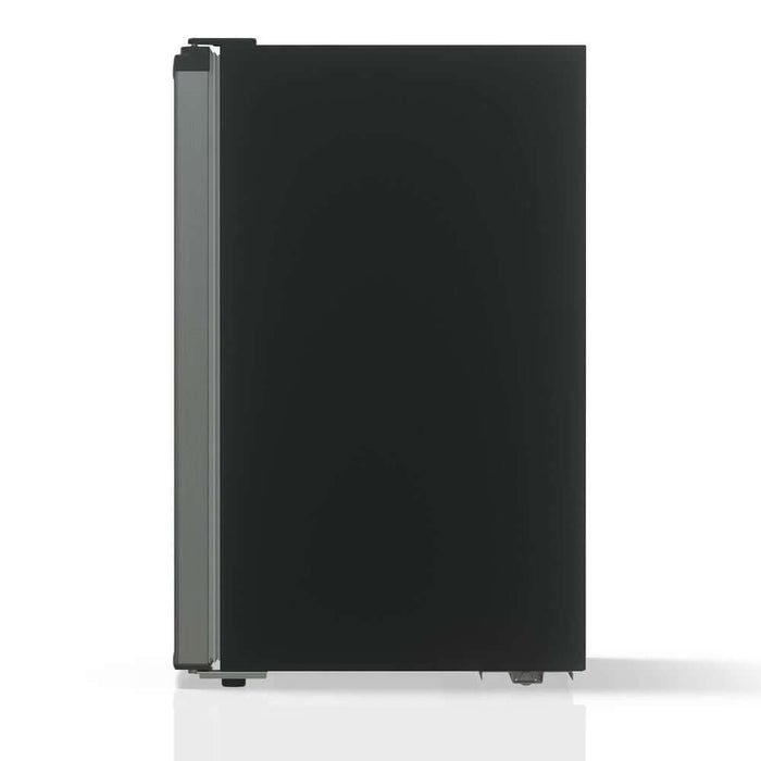 TCL 21 in. 4.5 Cu. Ft. Compact Single Door Mini Fridge in Silver (TRM45S4AV) reverse cabinet side.