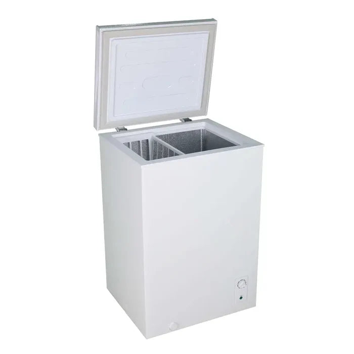 TCL 22 in. 3.4 Cu. Ft. Compact Freestanding Chest Freezer in White (TRC04M3AW)