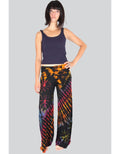 Tie-Dye Yoga Waistband Wide-Leg Pants
