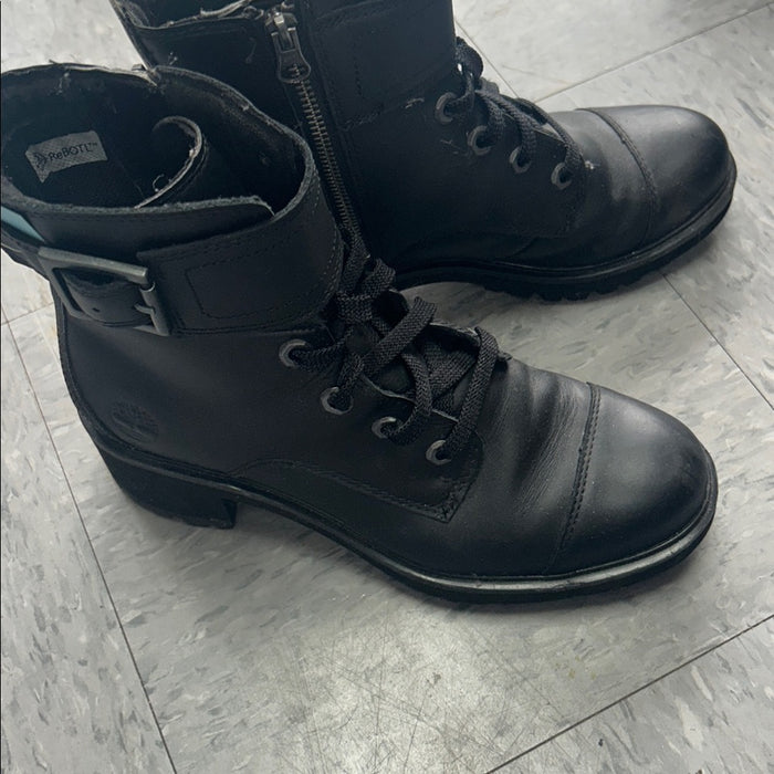 Timberland Black Combat Boots 8.5