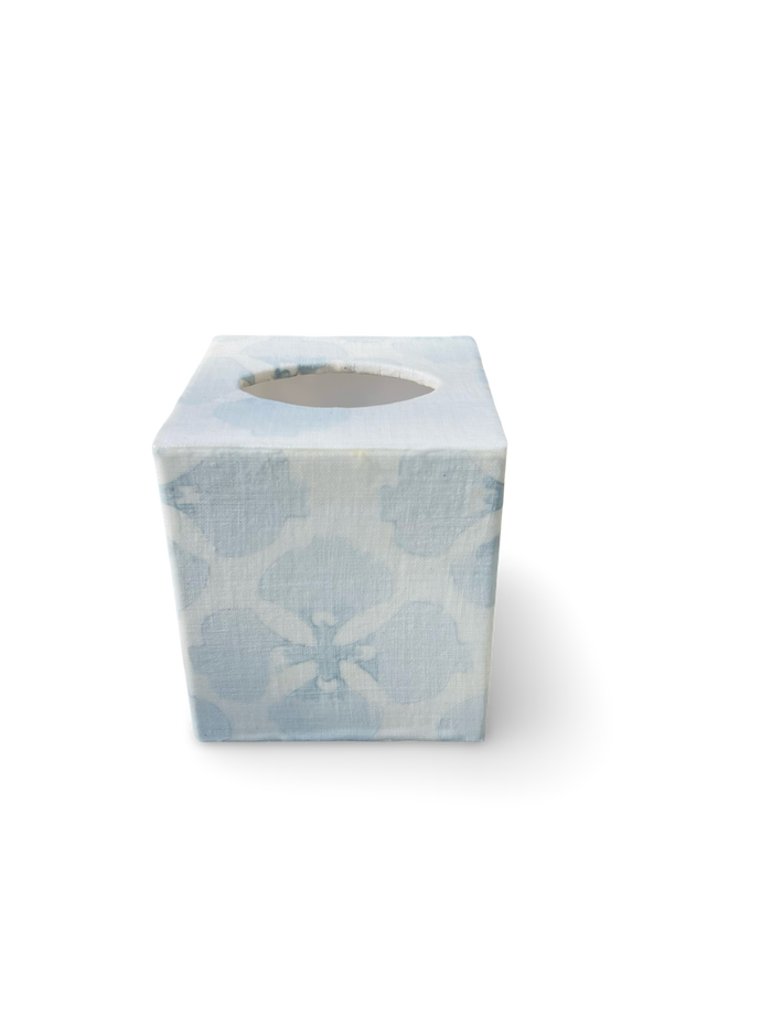 Tissue Box Cover - "Sakura" in Ice Blue by Galbraith & Paul