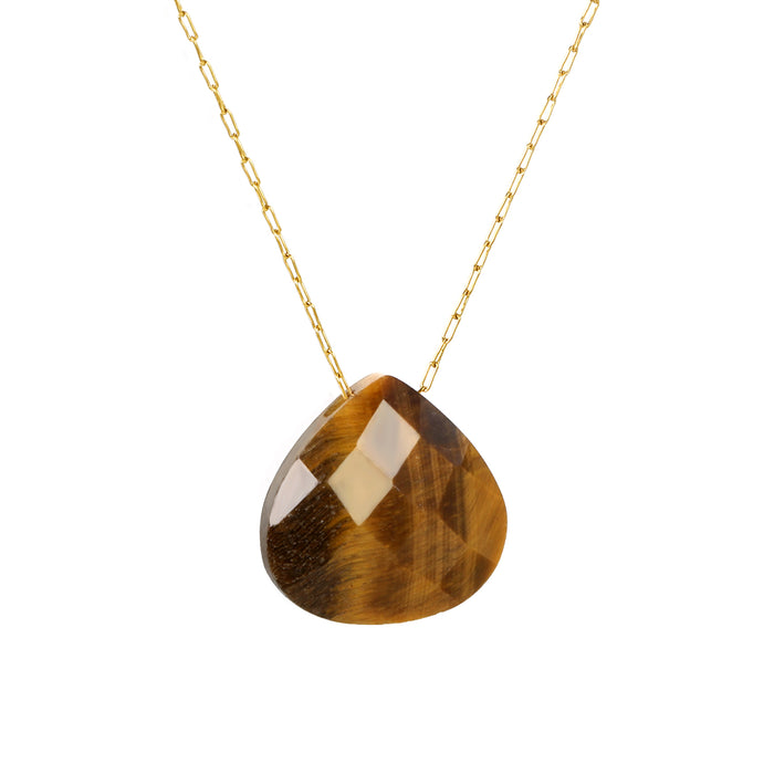 TYGER EYE DROP Necklace