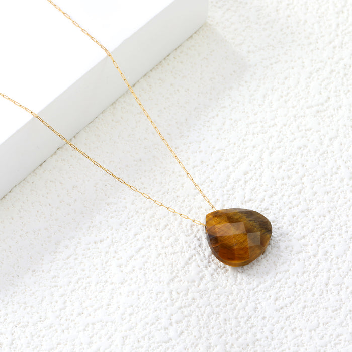 TYGER EYE DROP Necklace