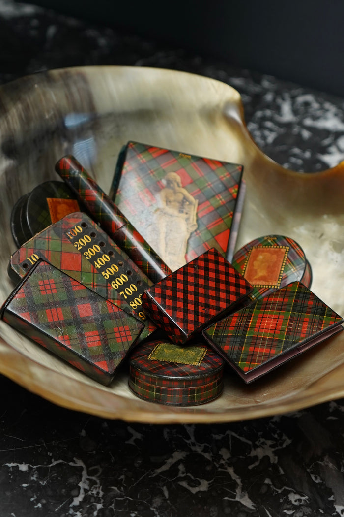 Victorian Scottish Tartanware Needle Case “Caledonia”, c. 1860–1880