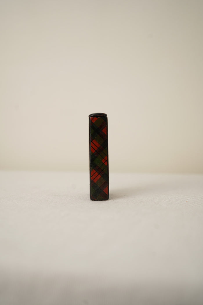 Victorian Scottish Tartanware Sliding Stamp Box, c. 1860–1890