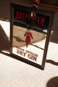 Vintage Beefeater Dry Gin Advertising Bar Mirror