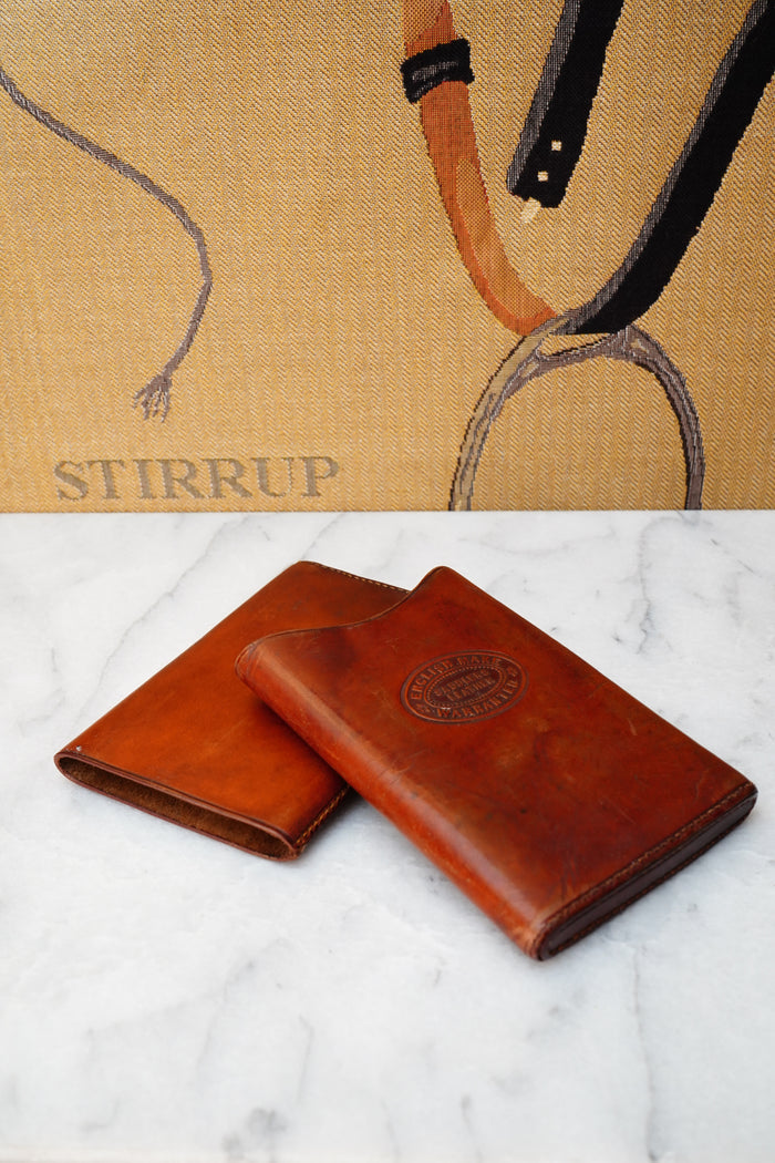 Vintage English Saddlers Leather Cigar Case