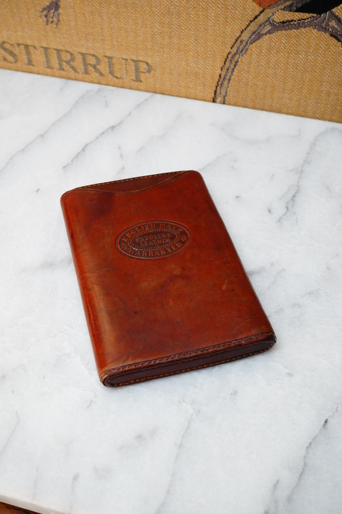 Vintage English Saddlers Leather Cigar Case