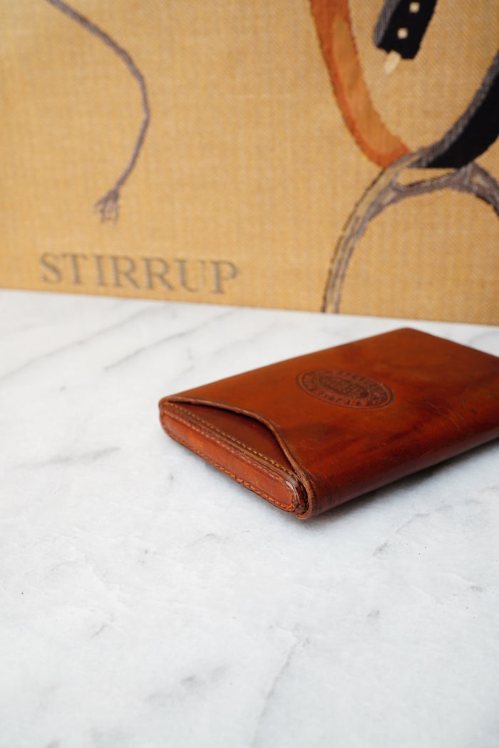 Vintage English Saddlers Leather Cigar Case