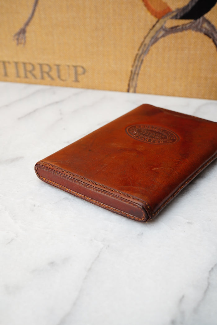 Vintage English Saddlers Leather Cigar Case
