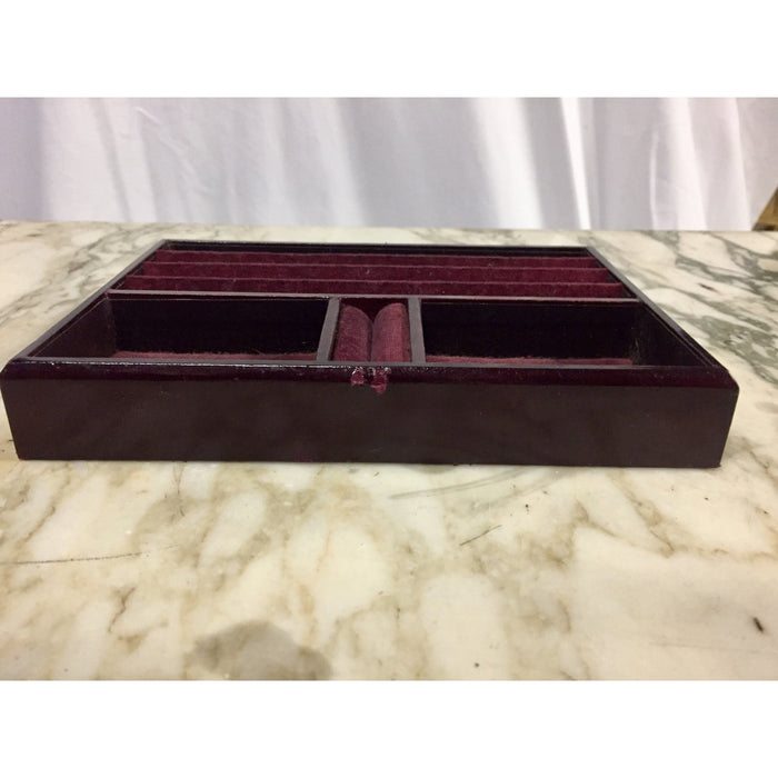 Vintage Jewelry Tray with Velvet lining-Decor-Antique Warehouse