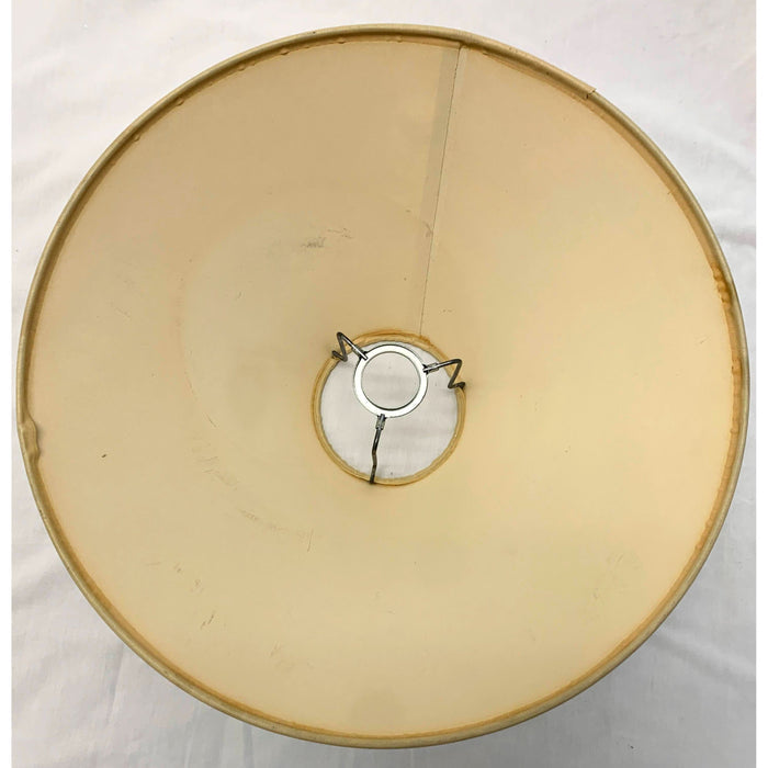 Vintage Late 20th Century Wide Coolie Tan Uno Lamp Shade-Lampshade-Antique Warehouse