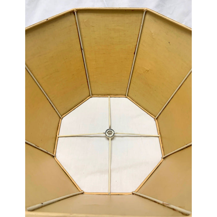 Vintage Octagon Fabric Lampshades | Medium - 16"W x 10"H | A Pair available-Lampshade-Antique Warehouse
