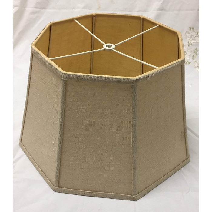 Vintage Octagon Fabric Lampshades | Medium - 16"W x 10"H | A Pair available-Lampshade-Antique Warehouse