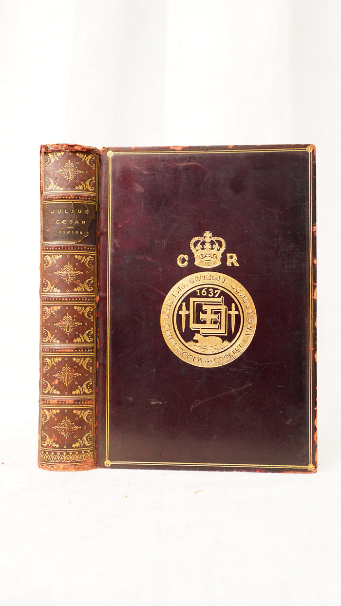 W Warde Fowler Julius Caesar 1892 Kidderminster School Prize Binding