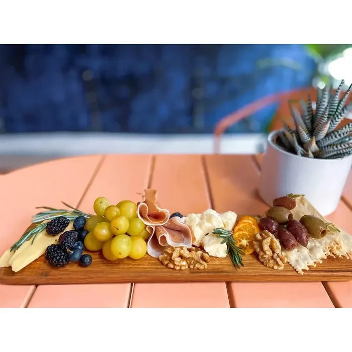 Whiskey and Wine Design Little Cheese- Oak Barrel Wine Stave Cheese Board main image.