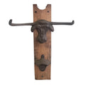 Whiskey and Wine Design Longhorn Stave Bottle Opener main image.