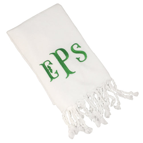 White Turkish Hand Towel