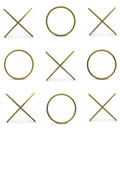 XOXO Gold Stainless Steel Wall Decor