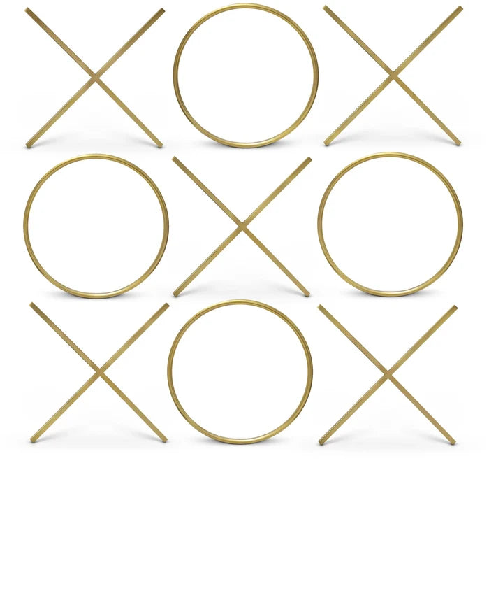 XOXO Gold Stainless Steel Wall Decor